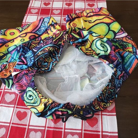 Vibrant Multicolor Swim Trunks - Picture 3 of 5